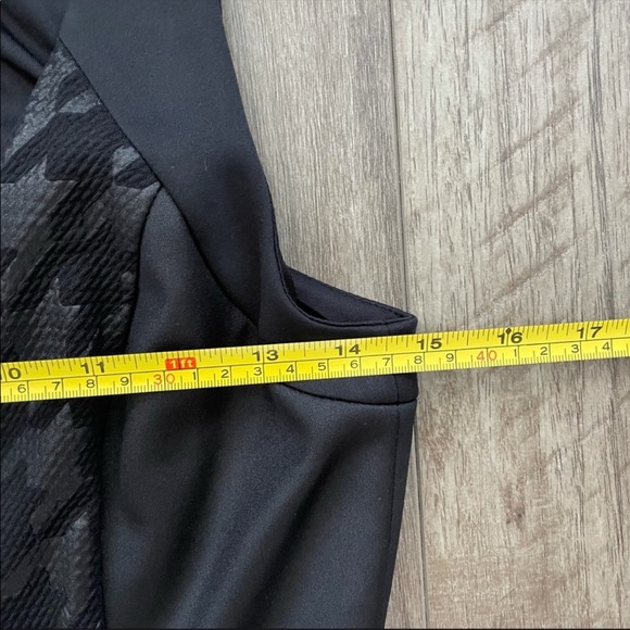 EUC Piperlime Houndstooth Faux Leather Black Dress Size 2 - Picture 8 of 11